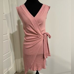 Sage Women's Off the Shoulder Dress in Blush Pink
